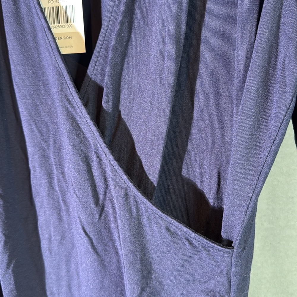 Boden‎ Blue Wrap Ruched Blouse - Picture 3 of 7